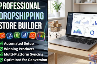 build bigcommerce ebay shopify alidropship usadrop aliexpress dropshiping store