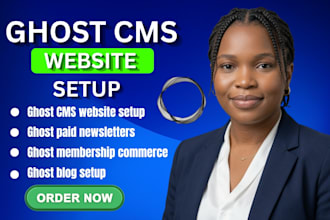 build ghost cms website customize ghost theme ghost newsletter setup ghost blog