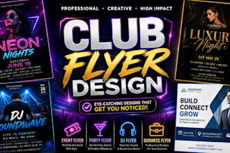 design event flyer design club flyer party flyer postcard design business flyer