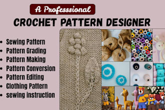 design format professional crochet patterns amigurumi patterns and PDF guides