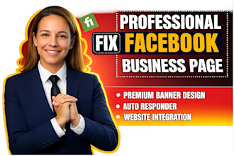 create facebook business page setup and social media page optimization