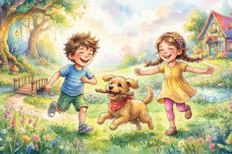 illustrate watercolor picture book for children book illutrations