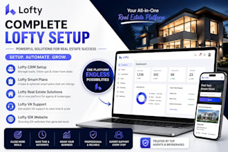 setup lofty crm lofty smart plans lofty real estate lofty va lofty idx website
