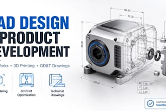 do solidworks 3d cad modeling, product design, and 3d printing