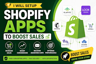 setup shopify apps to boost sales