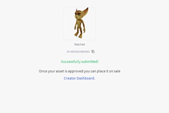 do 3d custom roblox bundle, roblox accessory, dynamic head