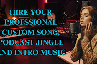 custom podcast jingle song and intro music for youtube or website audio branding