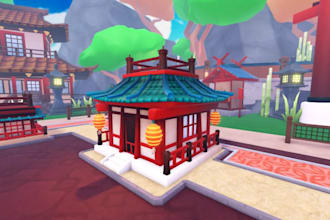 do lowpoly roblox map, tycoon map, terrain map and city map in roblox studio
