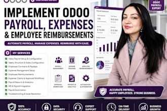 implement odoo payroll, expenses and employee reimbursements
