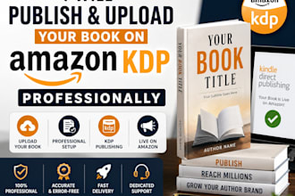 publish and upload your book on amazon KDP professionally