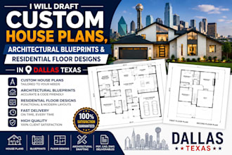 draft custom house plans, architectural blueprints and residential floor designs