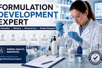 formulate skin, hair, nail and eye care products as a pharmacist