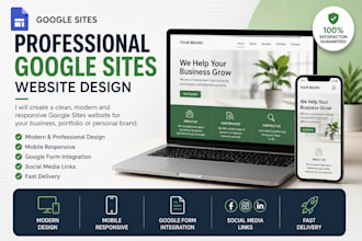 create a google sites website for your business or portfolio