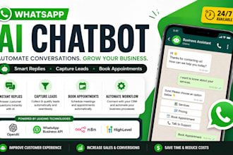 build whatsapp ai chatbot and whatsapp automation for your business