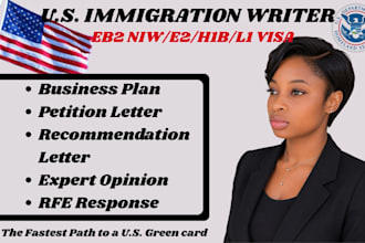 write eb2 niw petition letter eb1a e2 business plan expert opinion rfe response