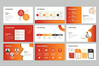 design a professional pitch deck or business presentation in canva