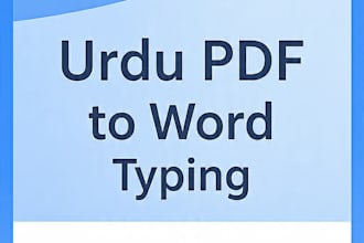 convert urdu pdf to editable word docx with  accuracy
