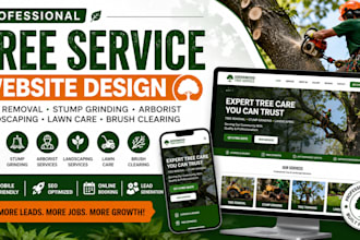 tree removal stumpgrinding arborist landscaping lawn care brush clearing website