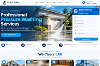 build junk removal website, pressure washing, home service and cleaning websites