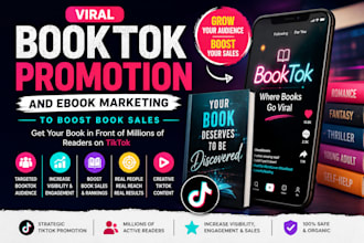 do viral booktok promotion and ebook marketing to boost book sales