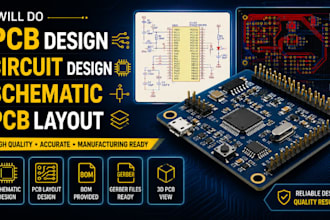 do pcb design, circuit desugn, schematic and pcb layout
