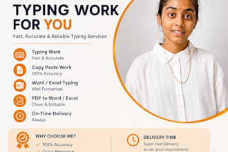 do fast and accurate typing, copy typing and PDF