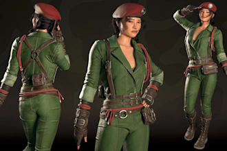design cinematic game character,vr streamer avatar,genesis9 female figure,daz 3d