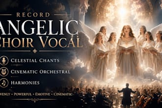 record angelic choir vocal, celestial chants, and cinematic orchestral harmonies
