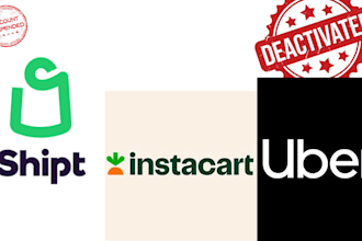 reinstate and reactivate your deactivated uber shipt instacart shopper account