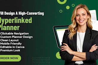 do etsy hyperlinked digital planner digital products design hyperlinked planner