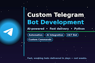 build a telegram bot for your business or personal use