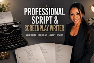 write movie script writing, screenplay, screenwriting, feature comedy script