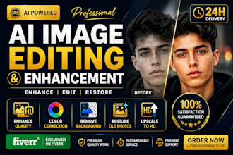 fix, edit and enhance ai generated images professionally