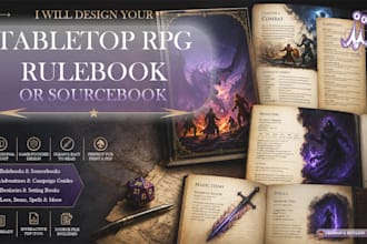 design your dnd or tabletop rpg rulebook