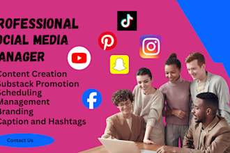 be your professional social media manager, substack expert, content creator