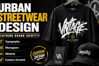 design urban streetwear logo for clothing brand and apparel