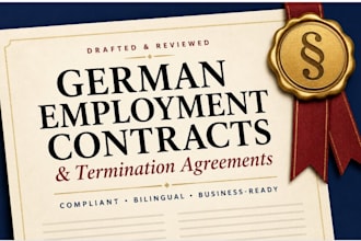 draft compliant german employment and termination agreements