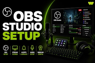 setup or fix obs studio streamlabs tiktok studio vmix scenes alerts overlays