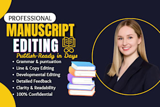professionally edit, polish and prepare your manuscript for publishing