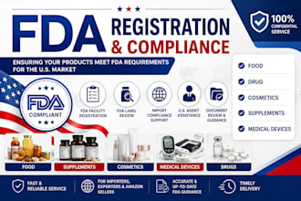 do fda registration, fda label review, US agent and import compliance