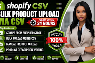 import bulk CSV file shopify autods doba winning product upload listing research