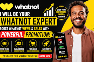your whatnot expert and boost whatnot views, followers, and sales