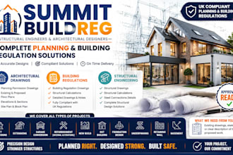 provide structural drawings and calculations for UK building regulations