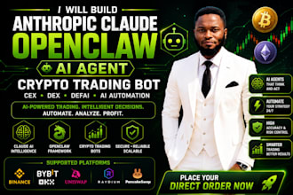 build custom openclaw ai agents and crypto trading bots