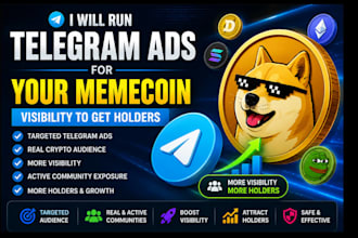 run telegram ads for your memecoin visibility and attract real holders