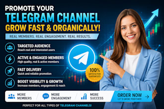 do organic telegram promotion, telegram marketing, increase telegram members