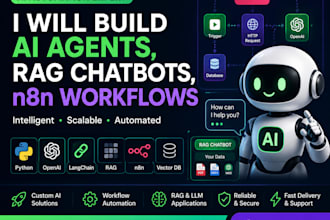 python ai developer, n8n, rag, agents, and automation