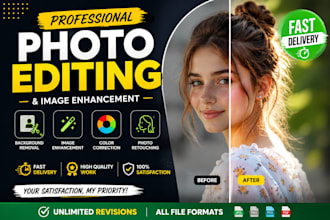 do professional photo editing and image enhancement