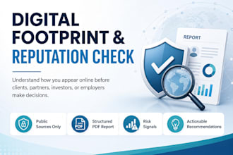 analyze your digital footprint and reputation risk signals