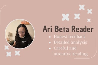beta reading for your book with detailed feedback